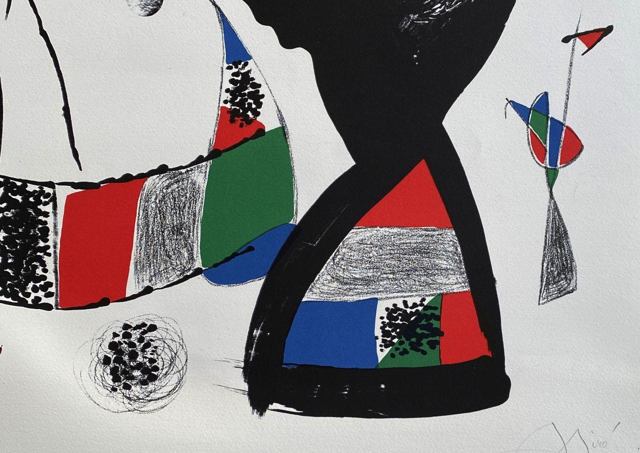Joan MIRO
42 rue Blomet

Original lithograph, 1977
Handsigned in pencil
Numbered /100 copies
On Arches vellum, size 90 x 63 cm (c. 35 x 25 in)
Good condition

REFERENCE : Catalog raisonné 