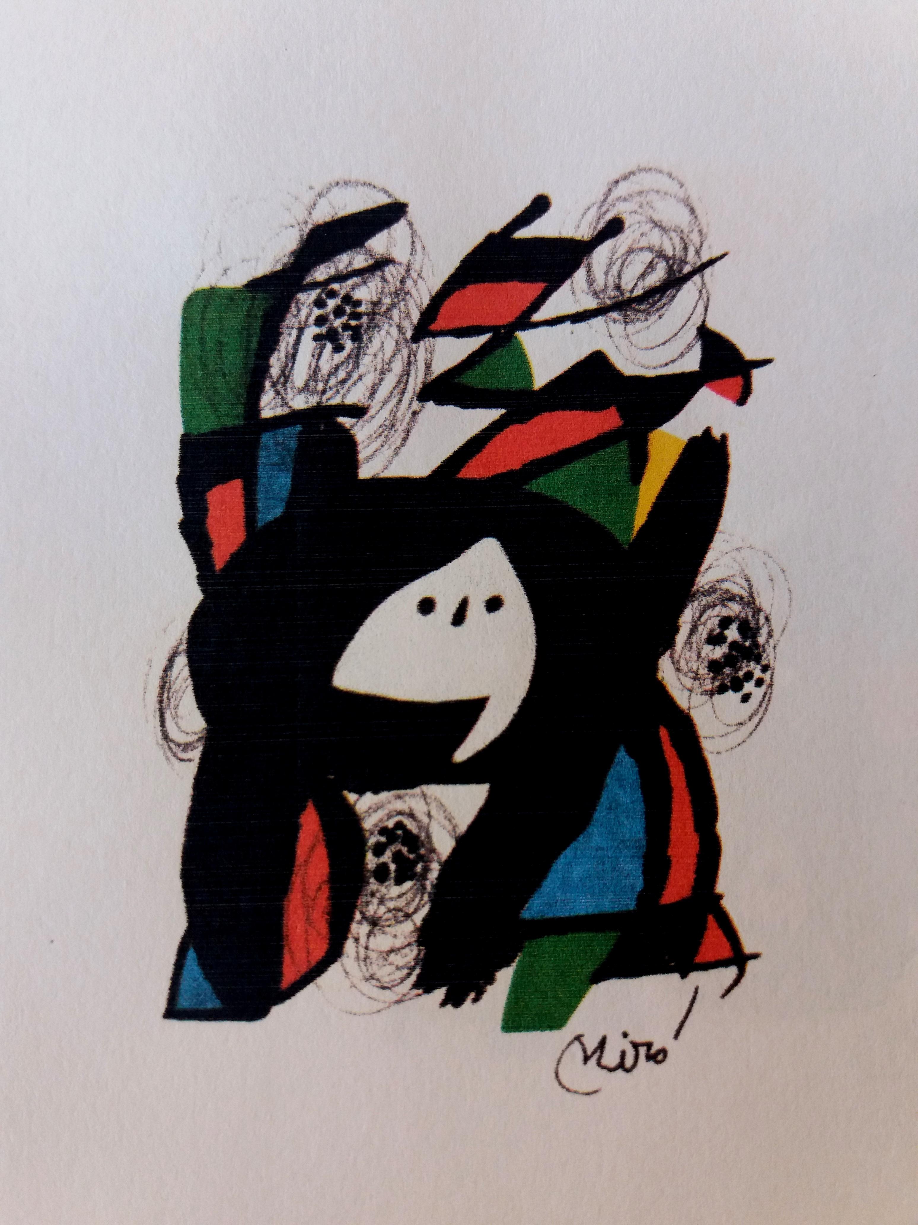 Joan Miró Abstract Print - Miro   59   La melodie acide. lithograph