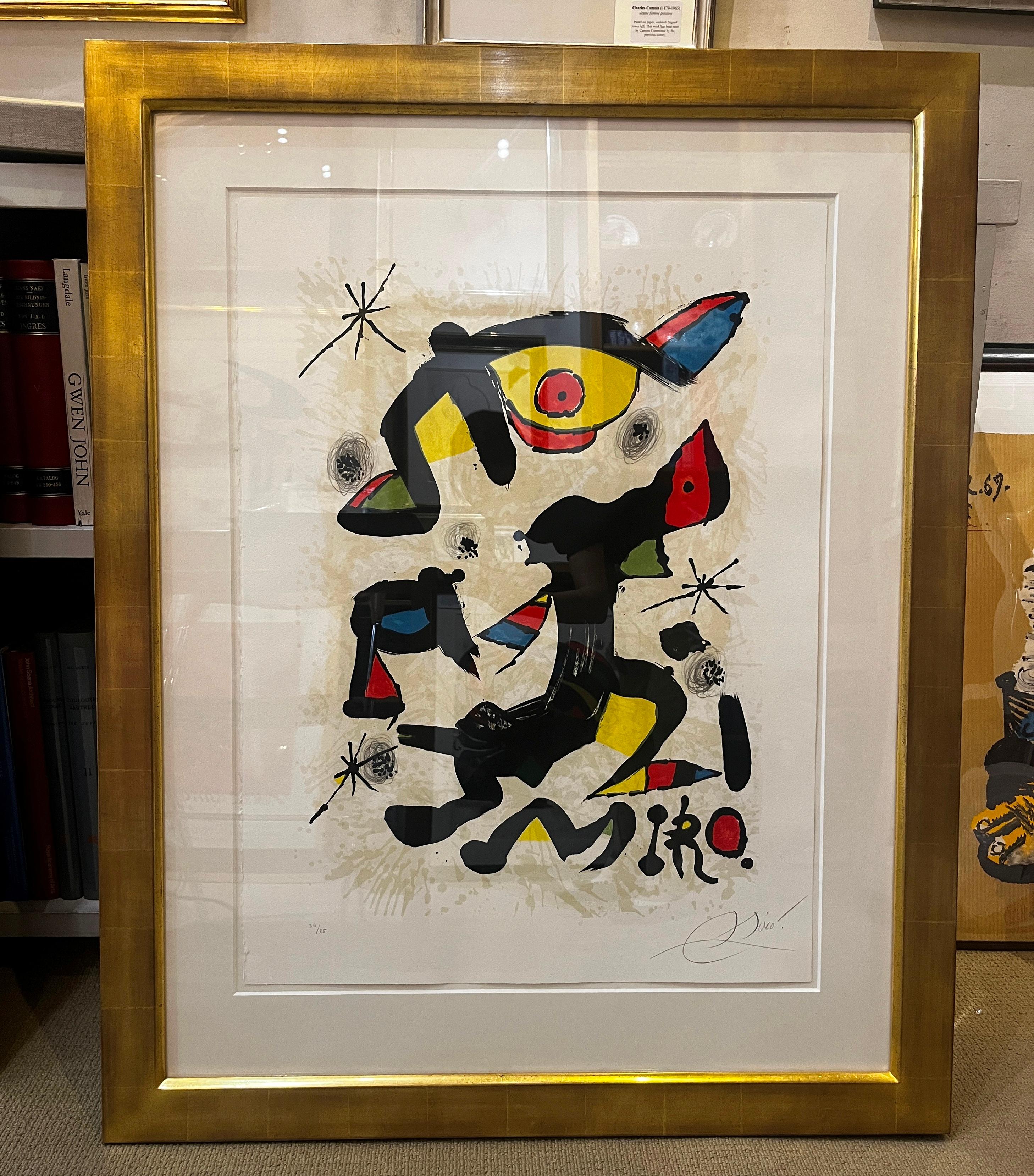 A lithograph for the exhibition 'Miró. Peintures, Graphiques' Japan - Print by Joan Miró