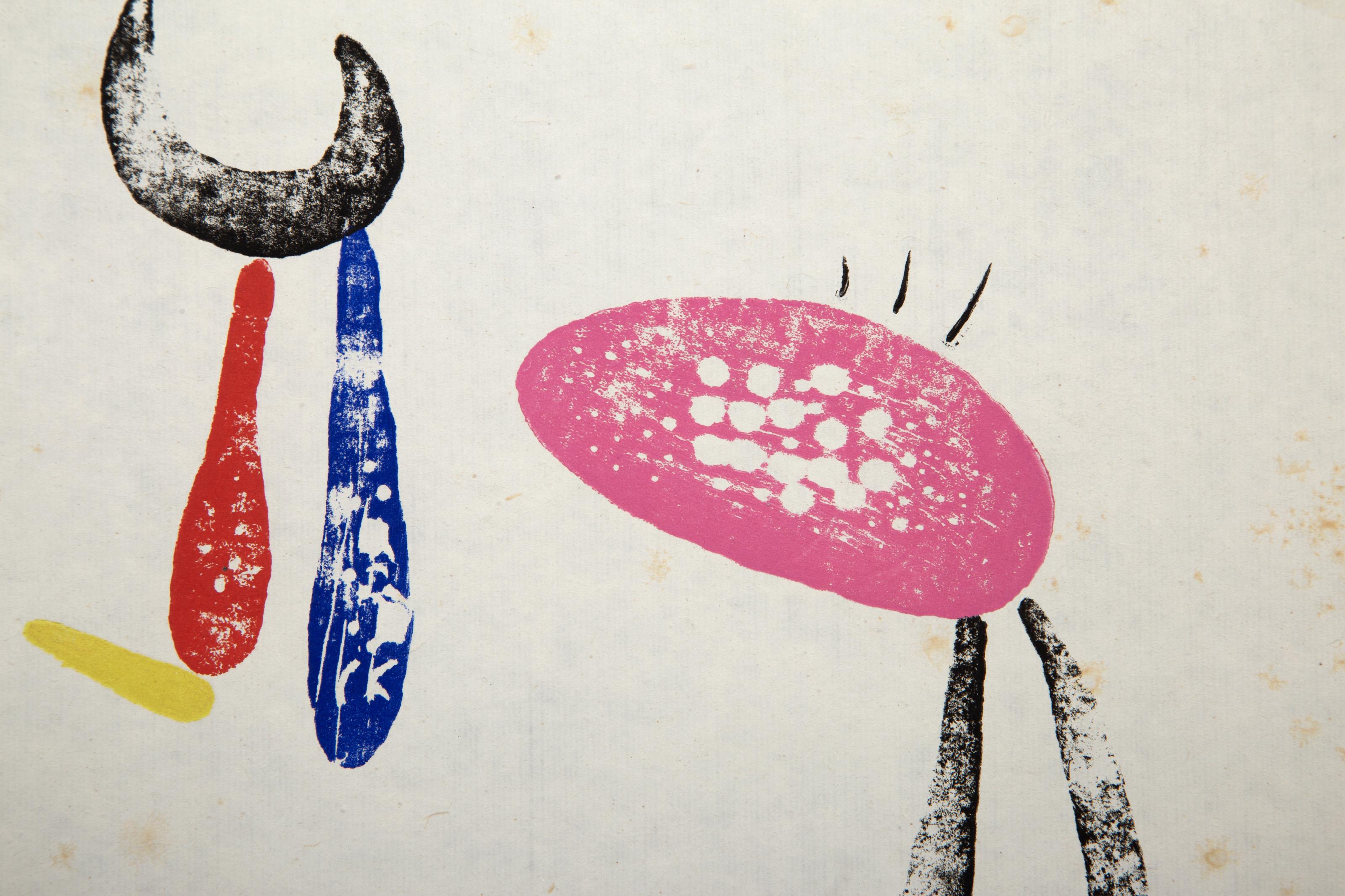 A Toute Epreuve (D 199), Modern Abstract Woodcut by Joan Miro For Sale 2
