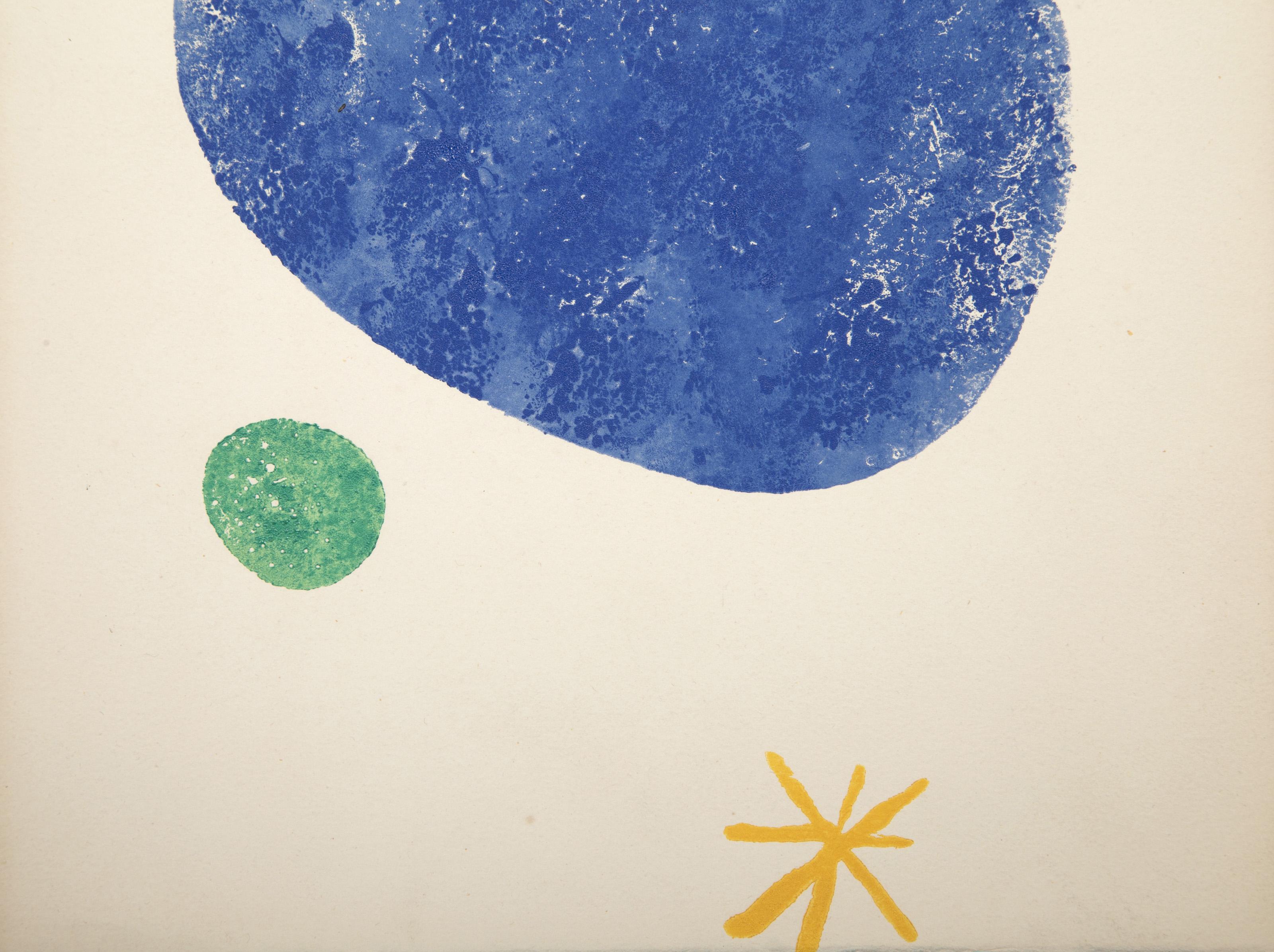 A Toute Epreuve (D 221) Avant la lettre, Modern Abstract Woodcut by Joan Miro For Sale 1