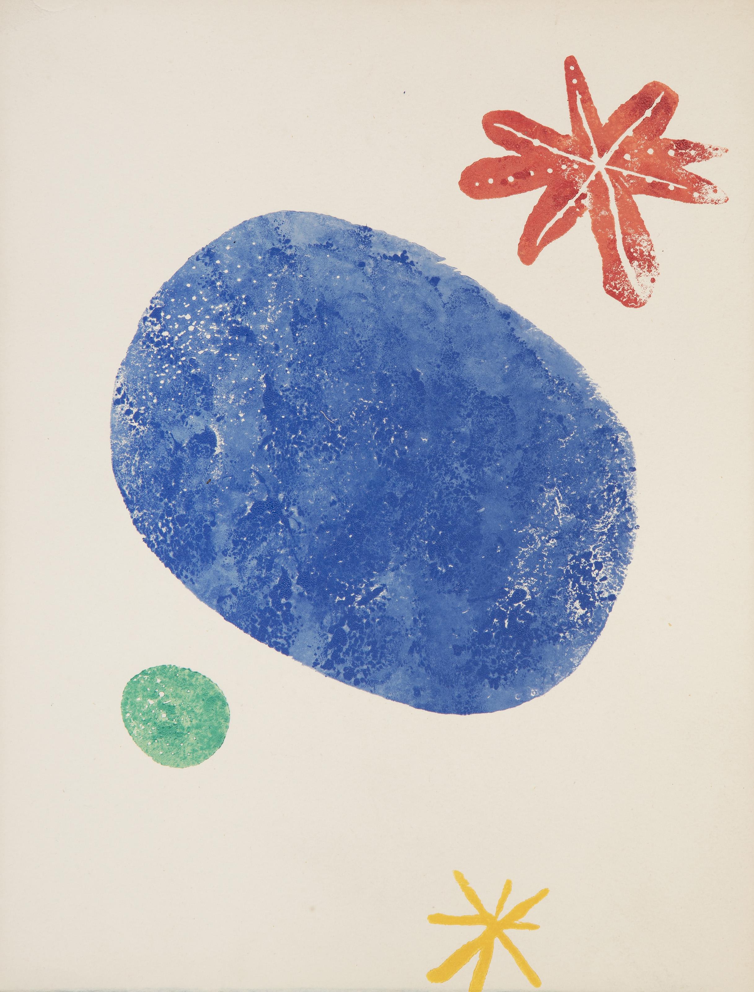 A Toute Epreuve (D 221) Avant la lettre, Modern Abstract Woodcut by Joan Miro