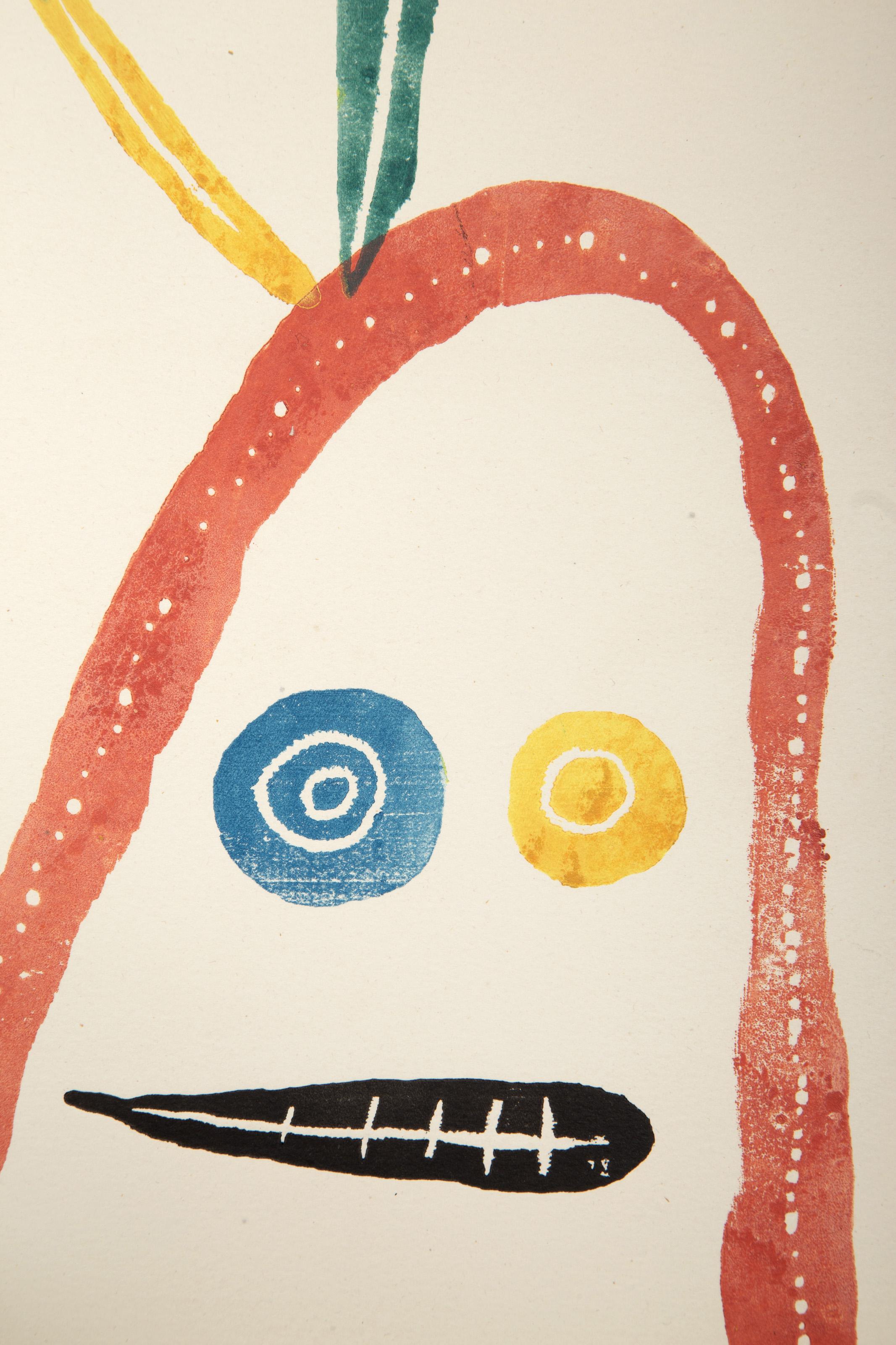 A Toute Epreuve (D 227), Woodcut by Joan Miro For Sale 1
