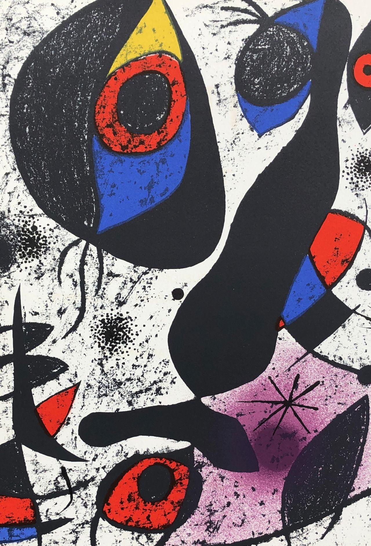 Abstract Bird - Original Lithograph (Mourlot #837) - Print by Joan Miró