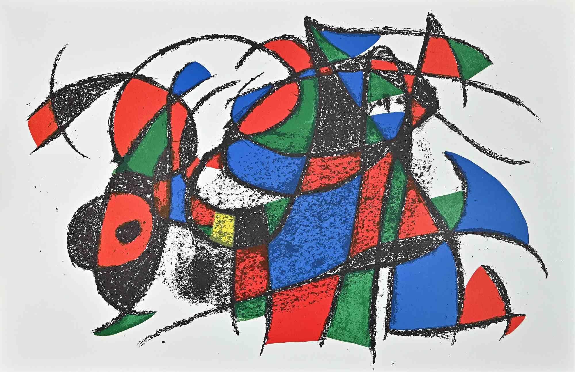 Joan Miró Abstract Print – Abstrakte Komposition - Lithographie von J. Mirò - 1972