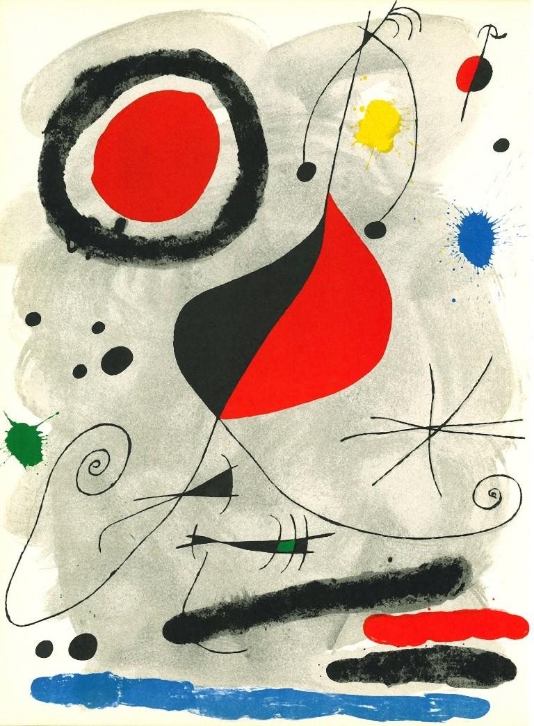 Joan Miró Abstract Print - Abstract Composition - Original Lithograph After Joan Mirò - 1964