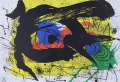 Abstract, Joan Miro, lithograph, 1973, Sobreteixims I