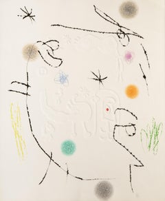 Adonides D881, Etching with Aquatint and embossing by Joan Miro