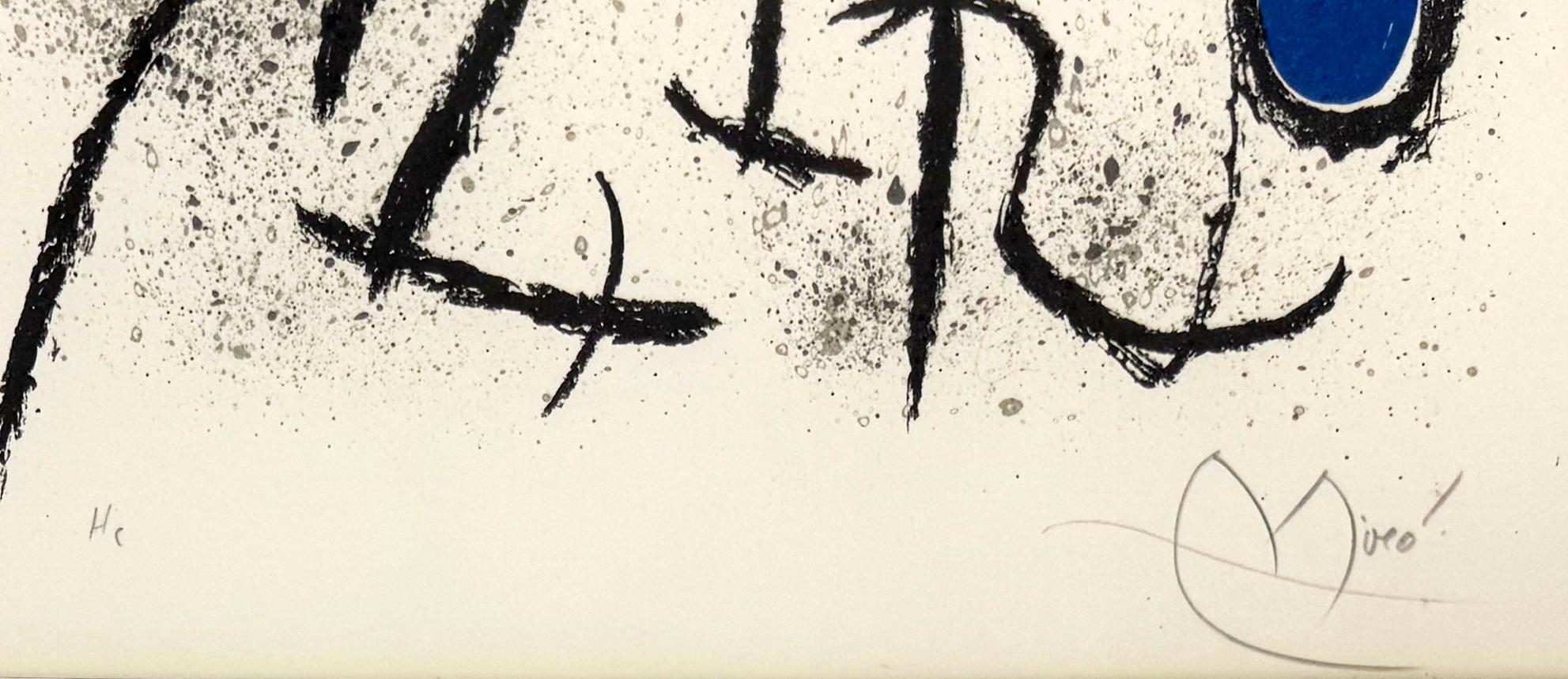 Affiche Exposition Zürich, Mourlot 841 (gerahmte handsignierte Lithographie) – Print von Joan Miró