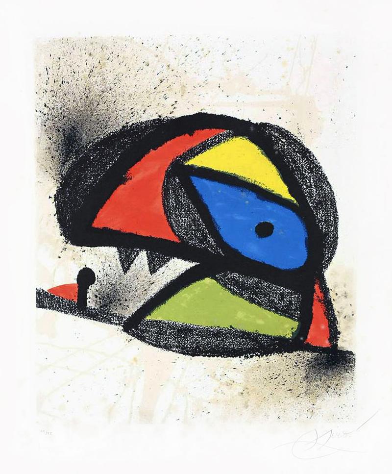 Joan Miró Figurative Print - Affiche pour l'exposition 'Homenatge a J. Torres Clavé 