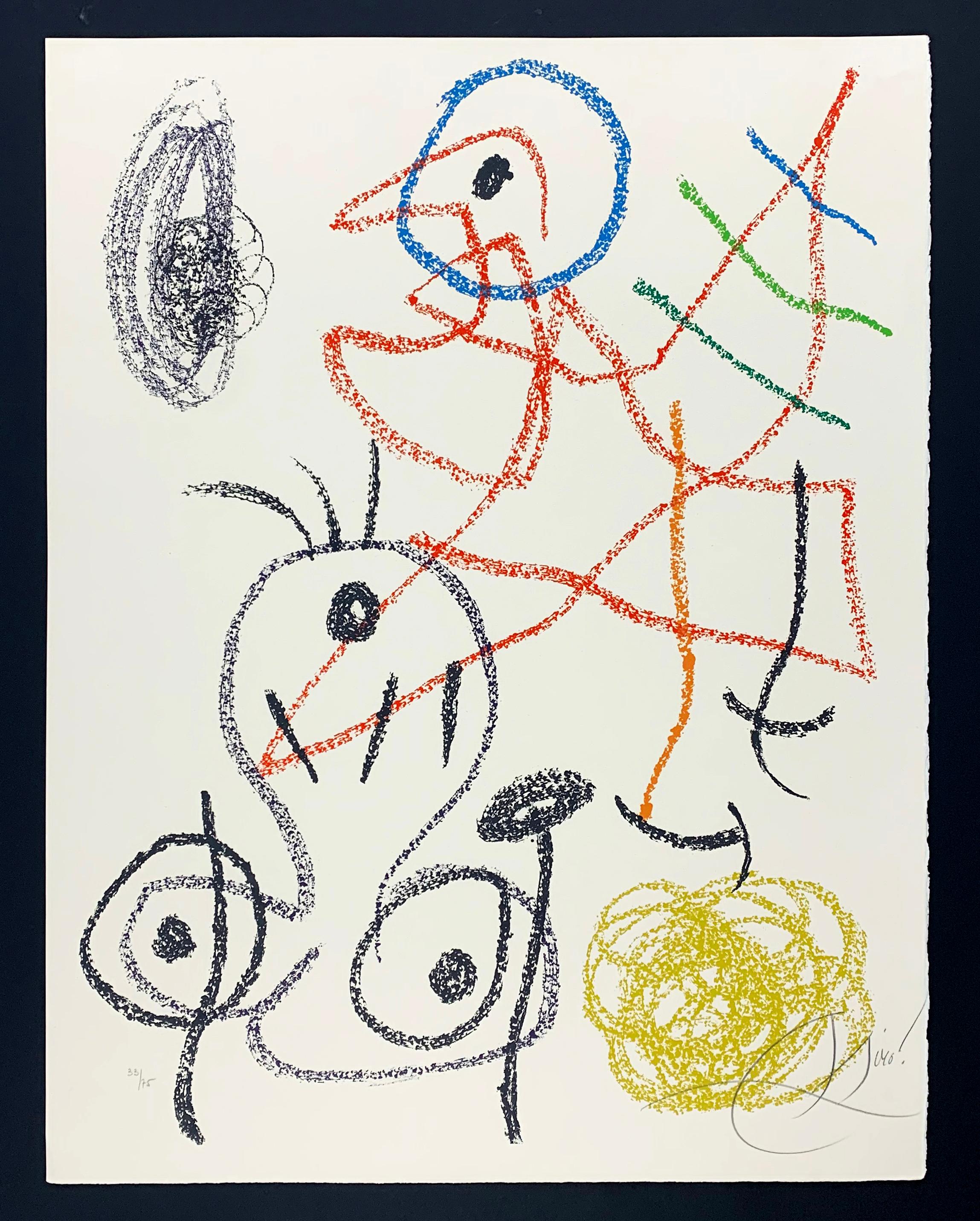 Joan Miró Abstract Print – Album 21, Teller 20