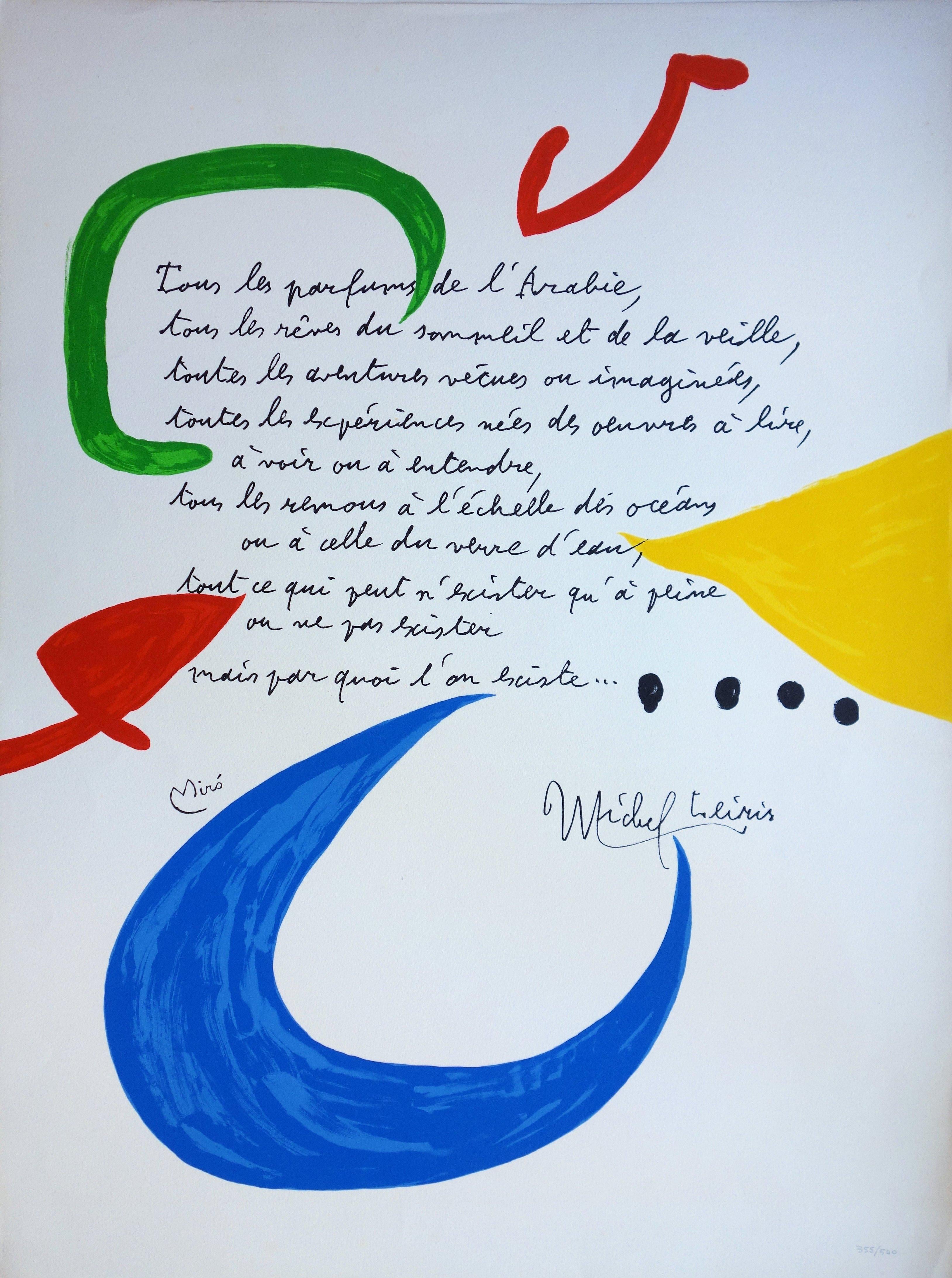 Joan Miró Abstract Print - All the Perfumes - Original lithograph - 1973