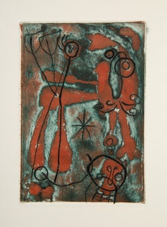 Anti Platon (D 314), Etching by Joan Miro