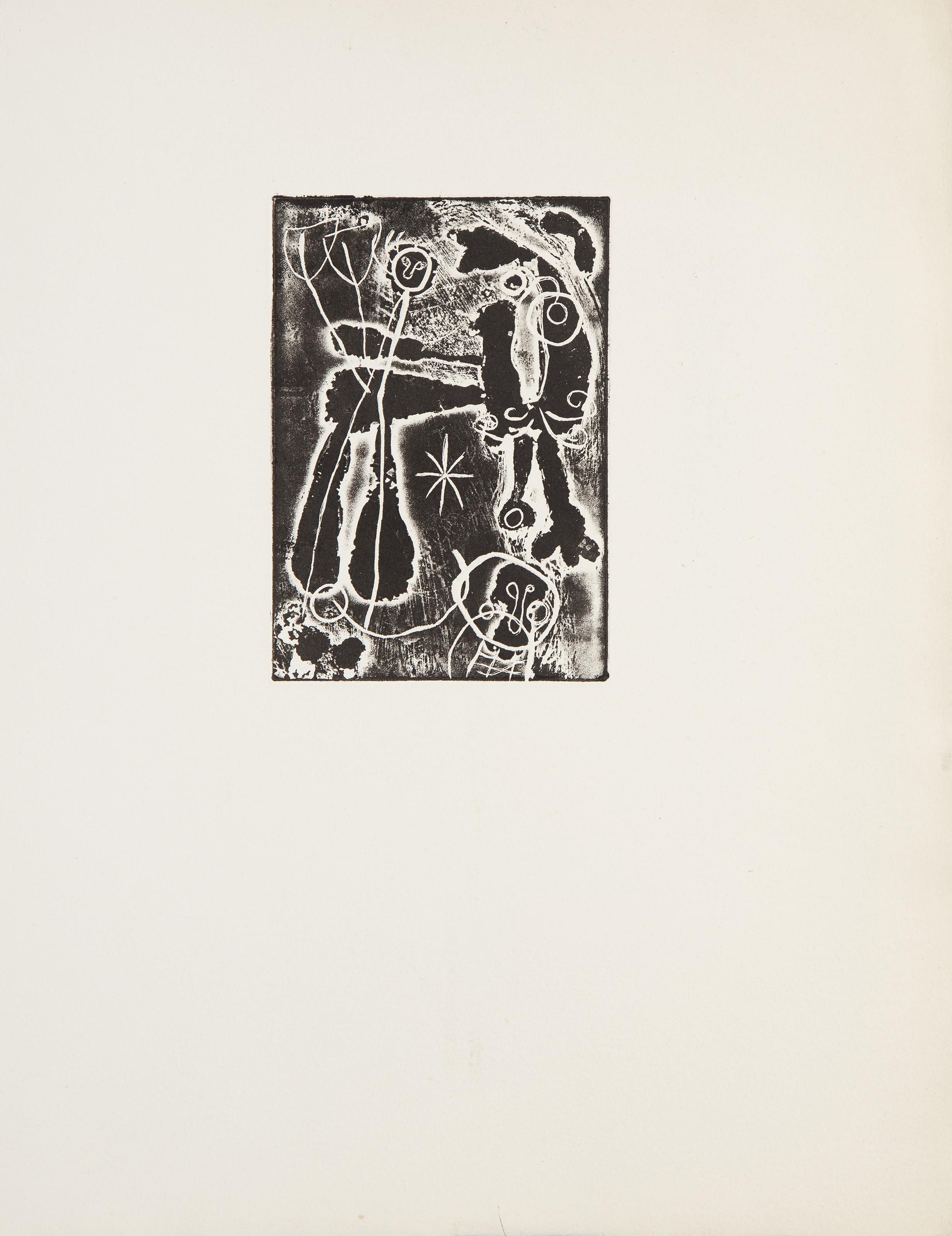 Anti Platon (D 317), Etching by Joan Miro 1