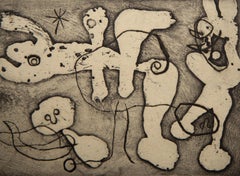 Anti-Platon (D 325), gravure moderne abstraite de Joan Miro