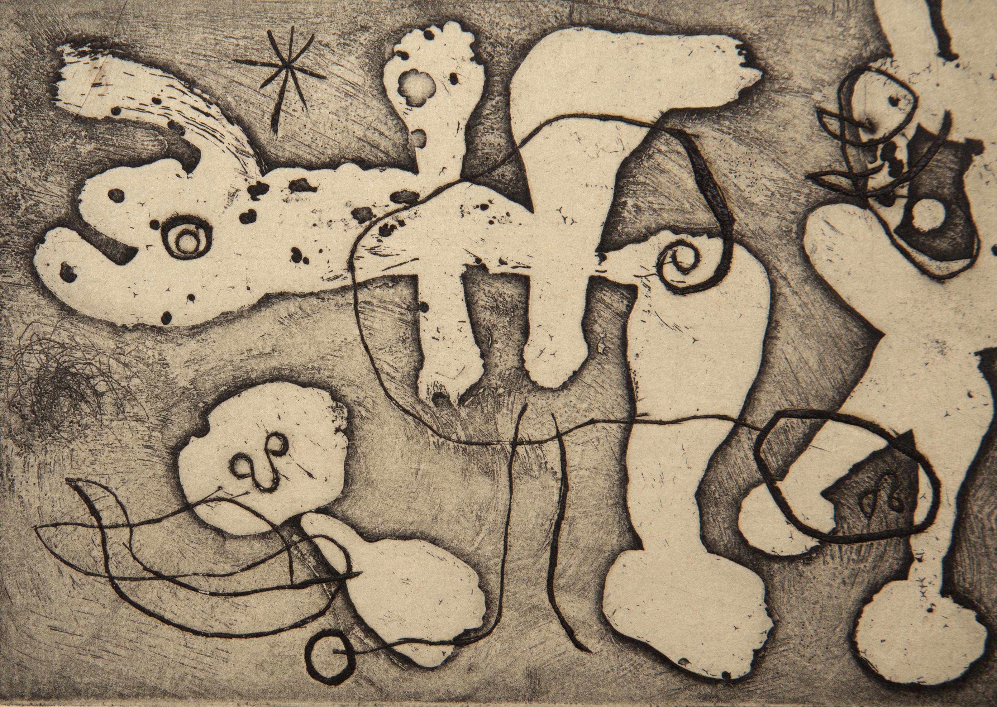 Anti-Platon (D 325), Abstract Modern Etching by Joan Miro For Sale 1