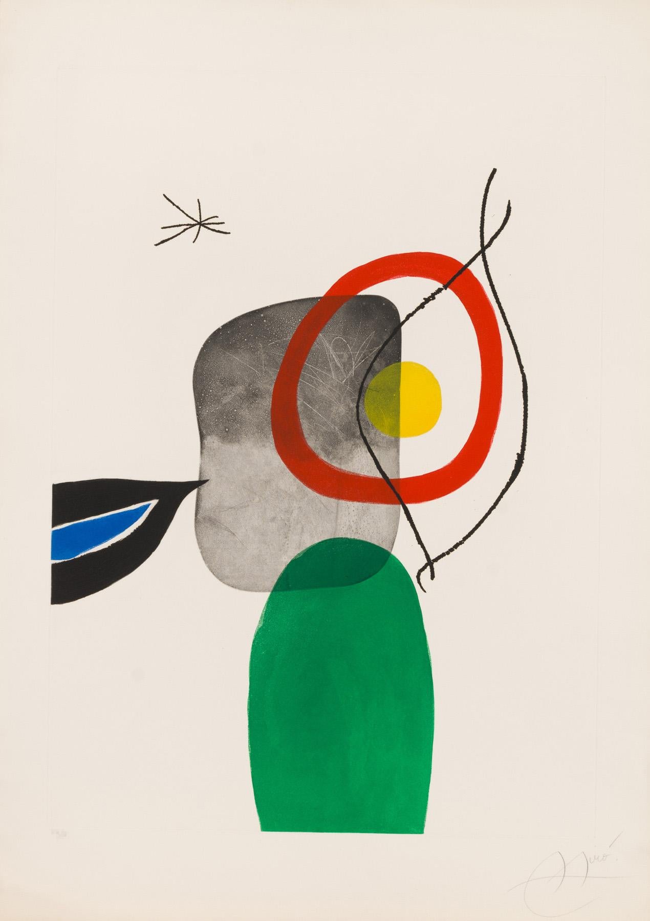 Joan Miró Abstract Print - Archery