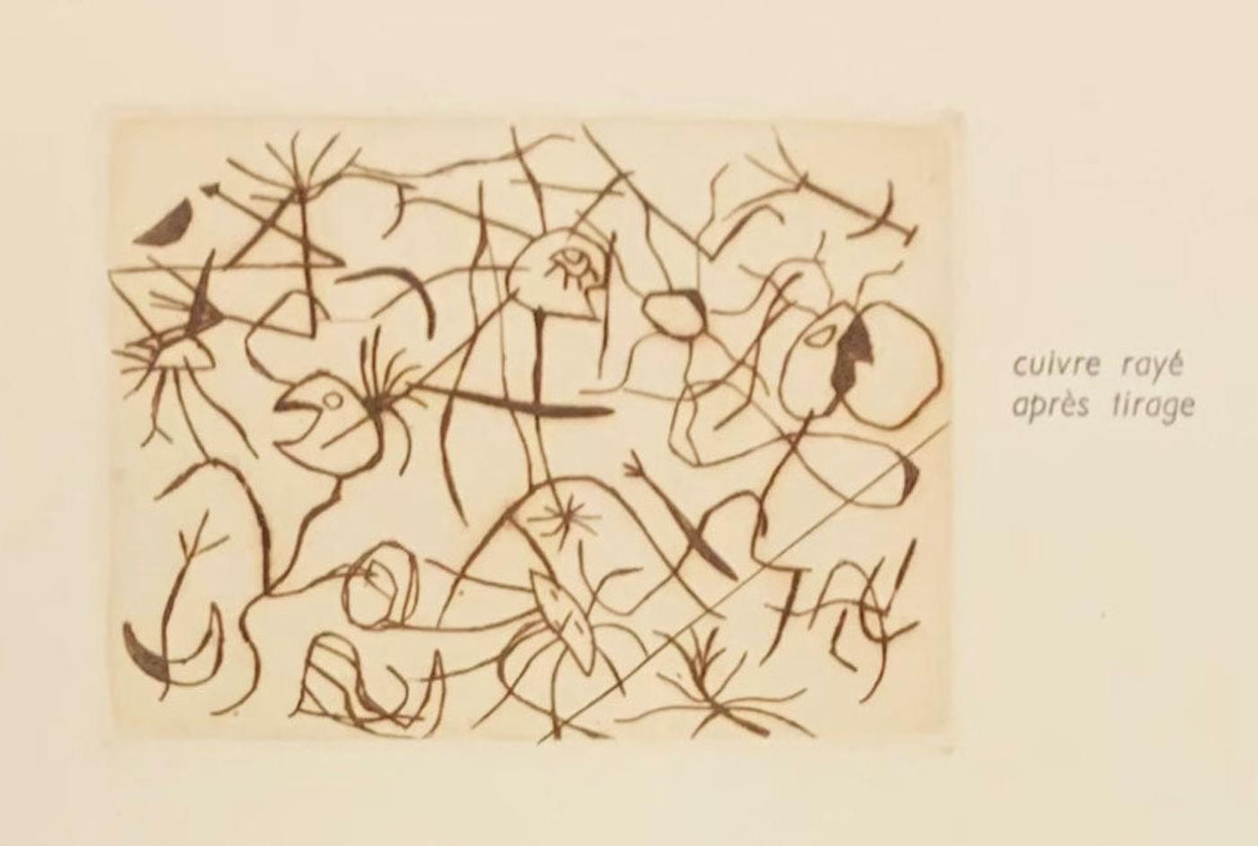 Joan Miró Figurative Print - Astres et Danseurs
