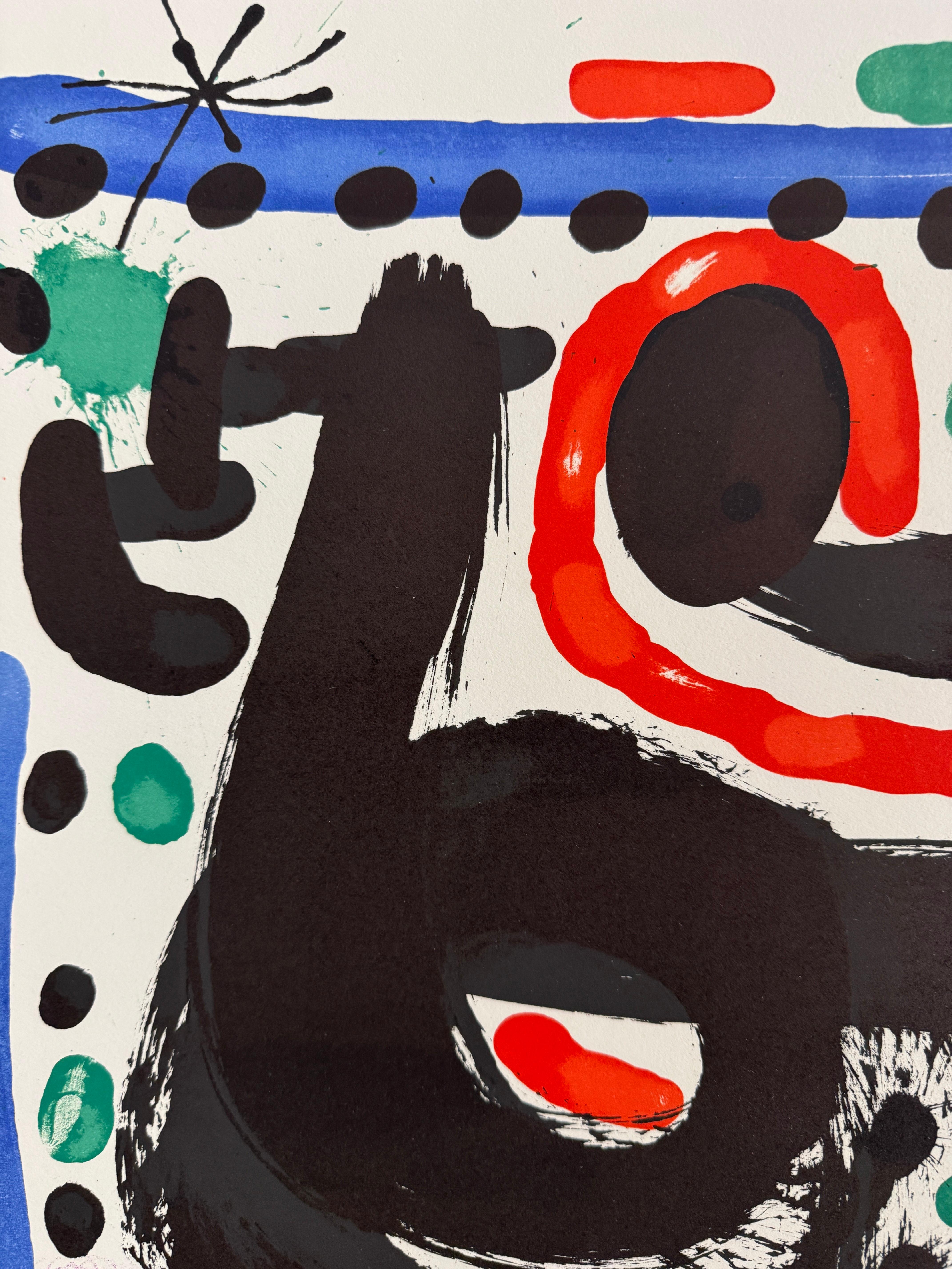Atelier Mourlot Bank Street de Joan Miró - litografía original abstracta en color en venta 4