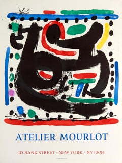 Atelier Mourlot Bank Street di Joan Miro - litografia originale astratta e colorata