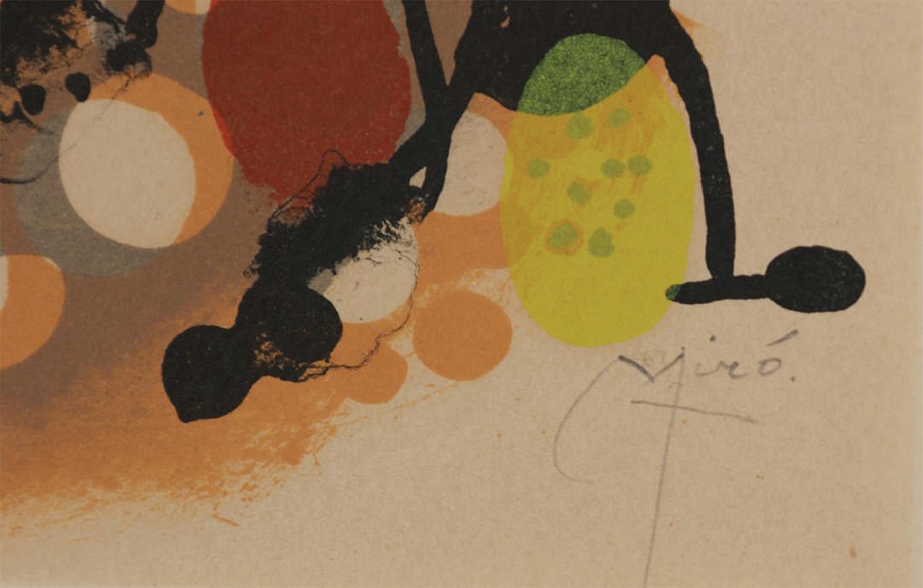 Atmosfera Miró, Mid-Century Abstract Print For Sale 1