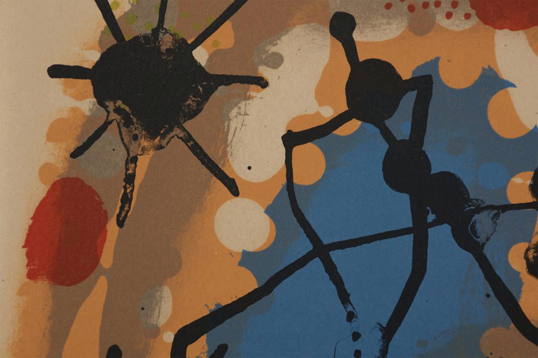 Atmosfera Miró, Mid-Century Abstract Print For Sale 2