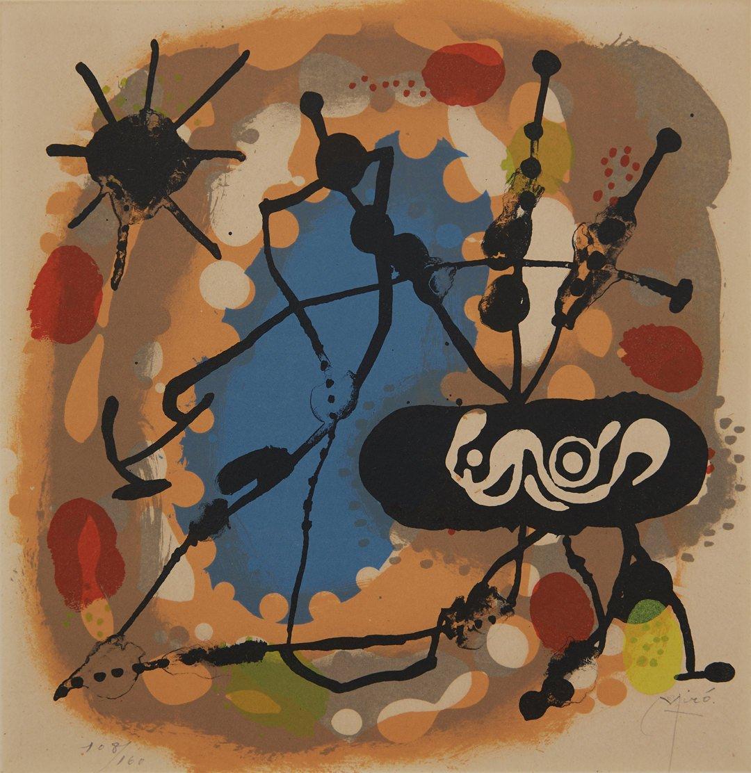 Joan Miró Figurative Print - Atmosfera Miró, Mid-Century Abstract Print