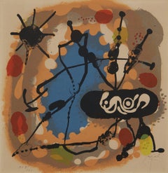 Atmosfera Miró, Mid-Century Abstract Print