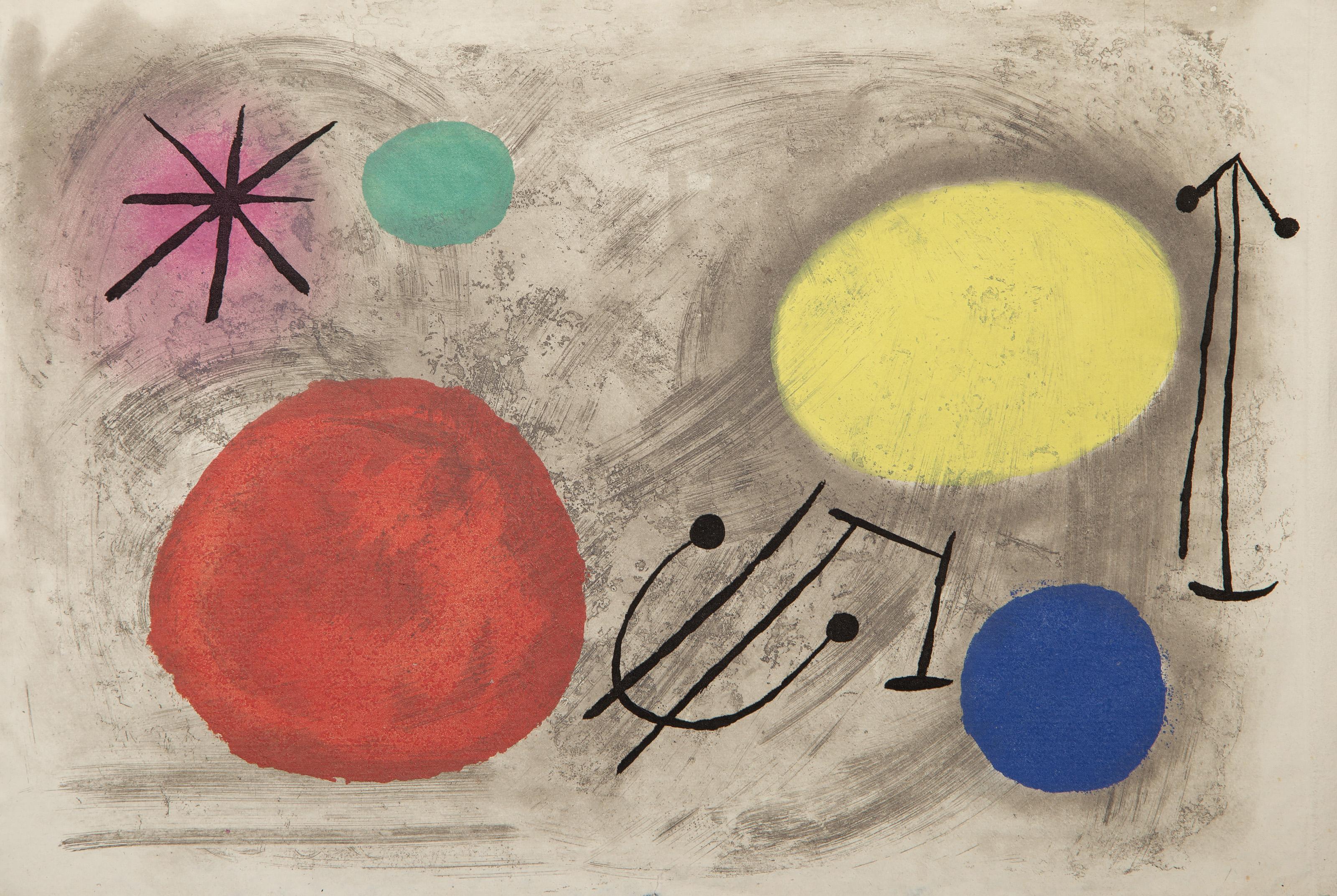 Bagatelles Vegetales, Etching with Aquatint and Carborundum, by Joan Miro - Modern Print by Joan Miró