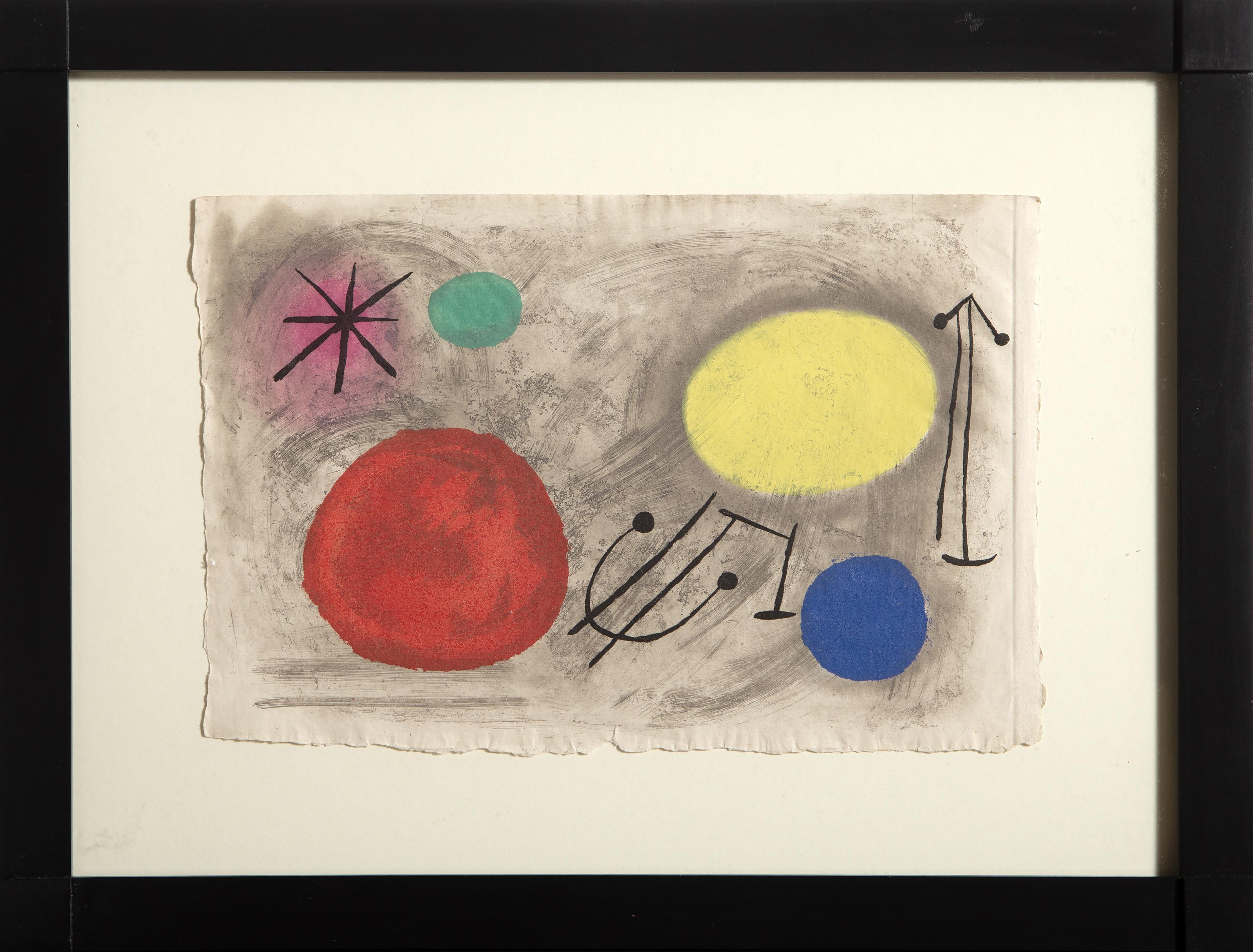 Bagatelles Vegetales, Etching with Aquatint and Carborundum, by Joan Miro - Print by Joan Miró