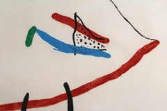 Barcelona, Large Abstract Modern Signed Etching by Joan Miro