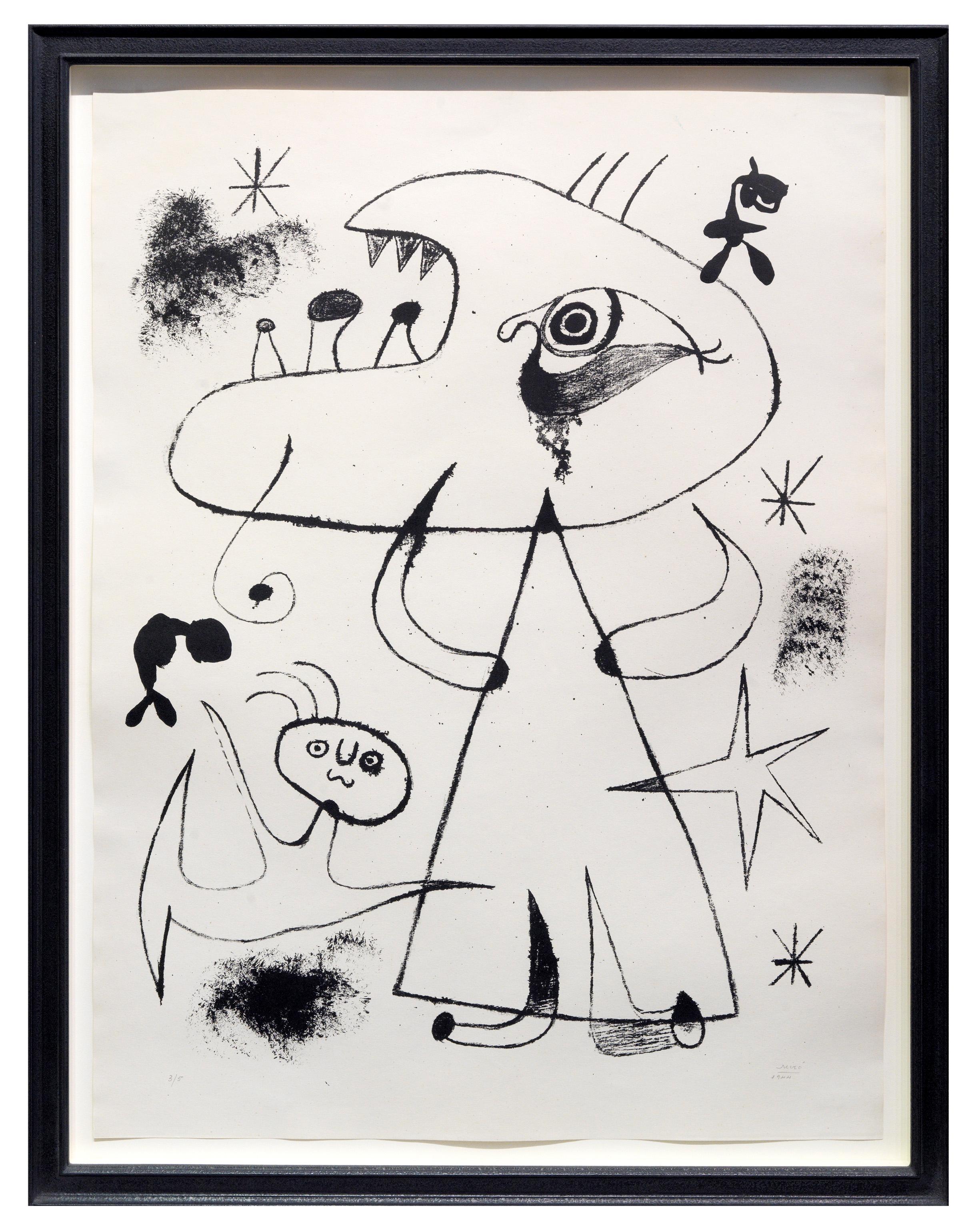 Barcelone : XXV - Joan Miró, Estampe, Lithographie, Surréalisme, Fauvisme, Figuratif  en vente 1