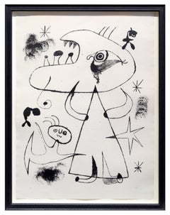 Barcelona: XXV - Joan Miró, Print, Lithograph, Surrealism, Fauvism, Figurative