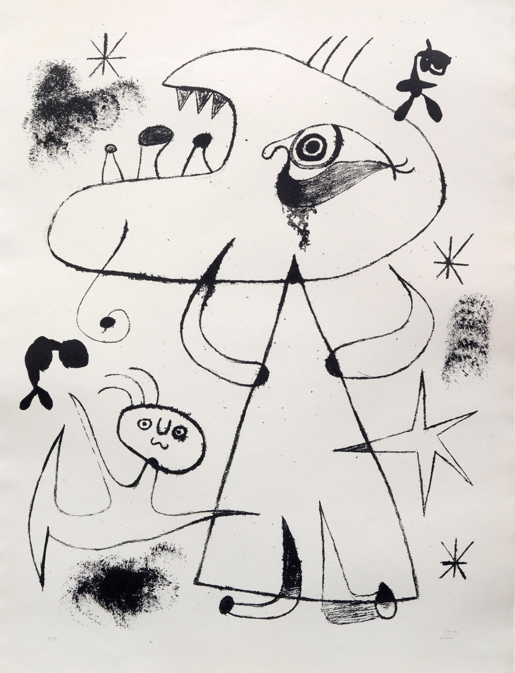 Barcelona: XXV - Joan Miró, Print, Lithograph, Surrealism, Fauvism, Figurative 
