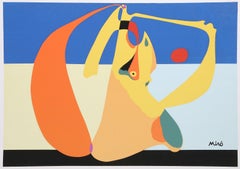 Bather, Surrealist Screenprint Poster after Joan Miro