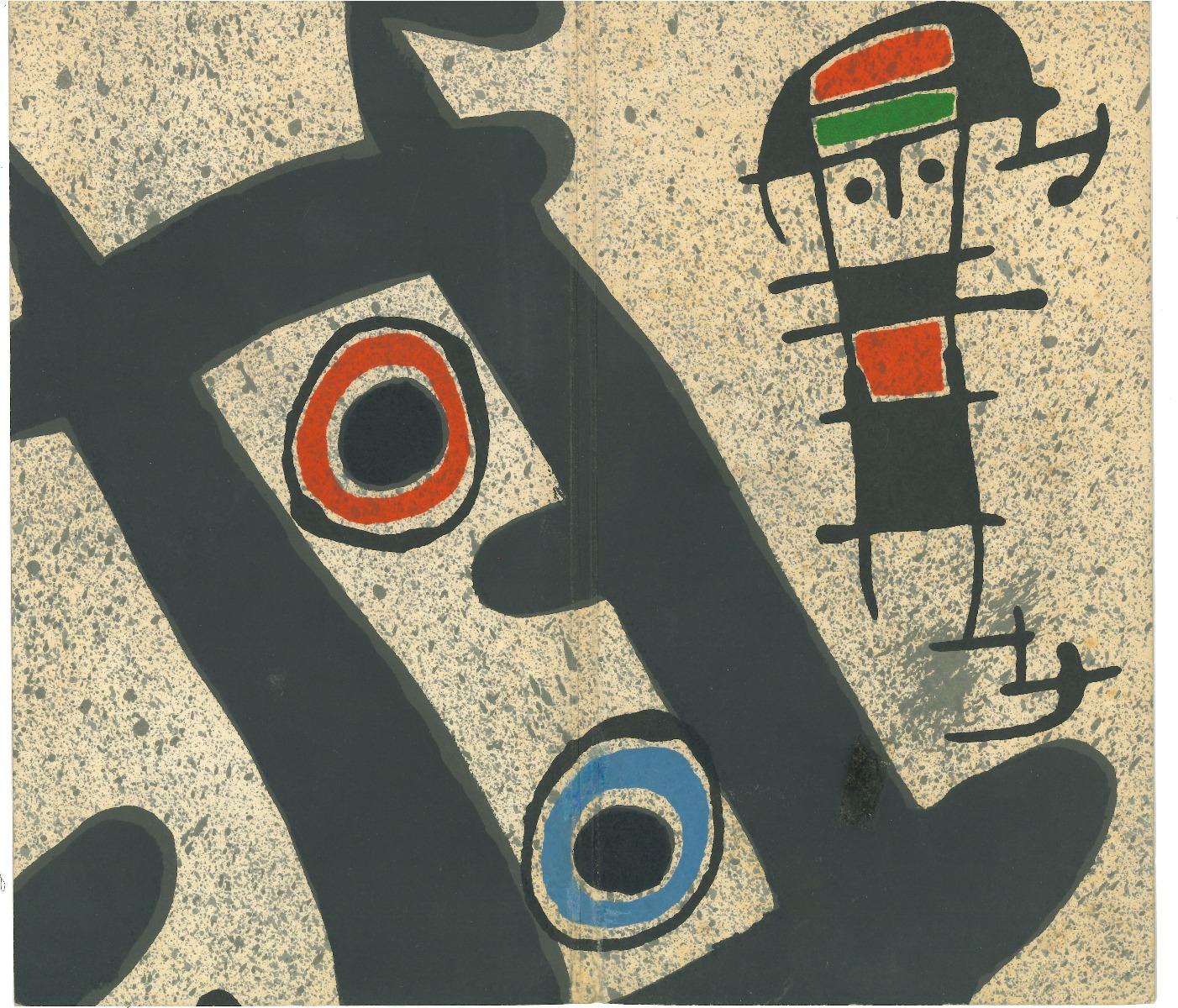 Joan Miró Abstract Print - Berggruen Gallery Catalogue Cover - Lithograph by J. Mirò - 1970s