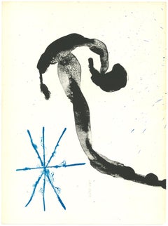 Blue Star - Original Lithograph by Joan Mirò - 1963