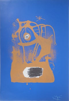 Blue Storm - Original lithograph, Handsigned (Maeght #534)