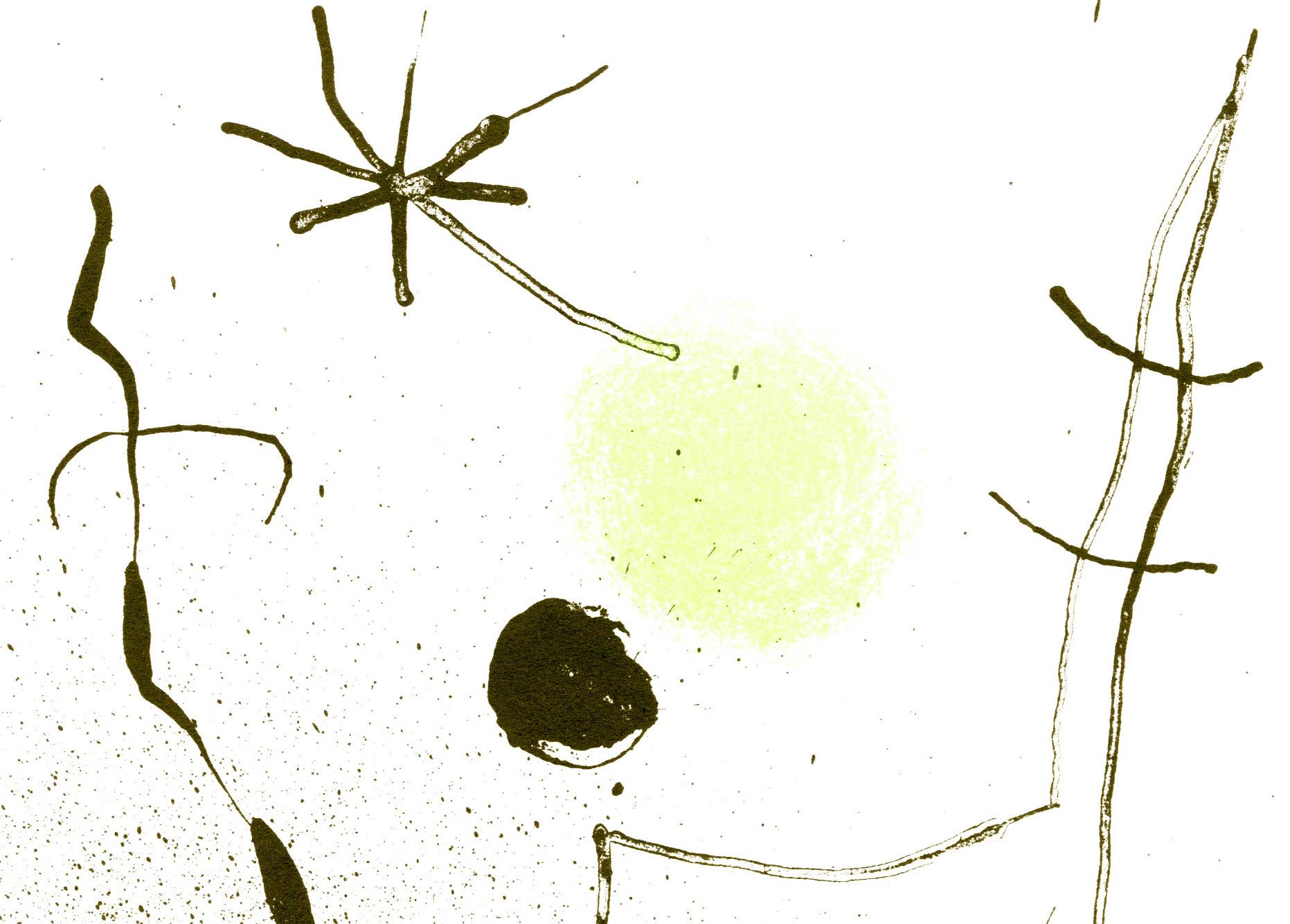 Bouquet de reves pour Leila-Poemes d'Yuan Goll - Print di Joan Miró