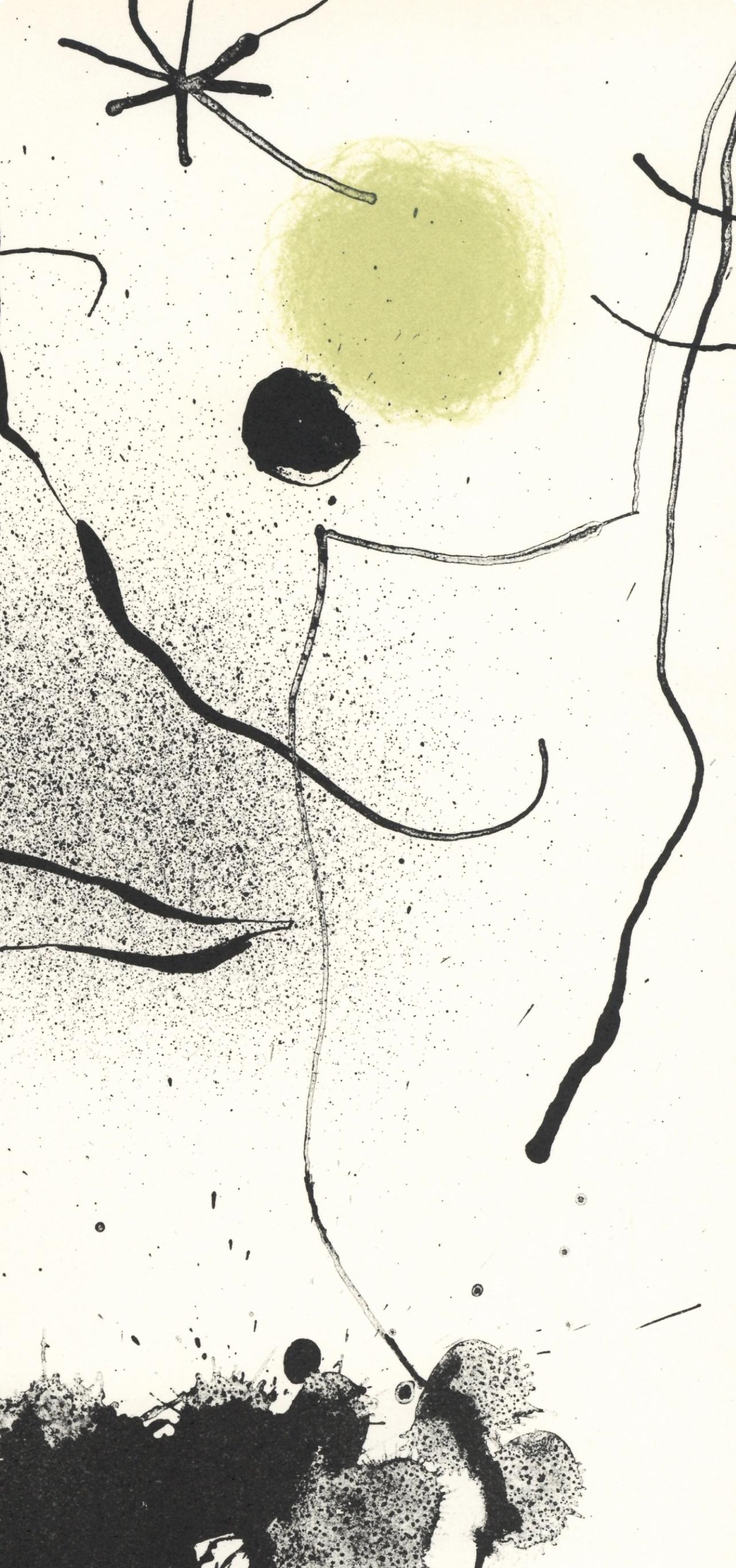 Bouquet de rêves pour Leïla, Poèmes d'Yvan Goll, XXe siècle - Print de Joan Miró