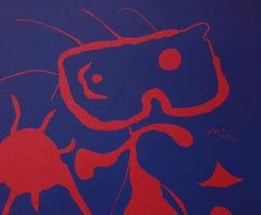 Junge mit roter Sonne - Original-Linolschnitt - 1938