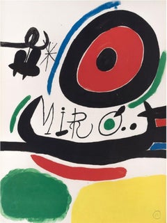 Cartel for the show "Tres Libres de Joan Miró en Osaka", 1970
