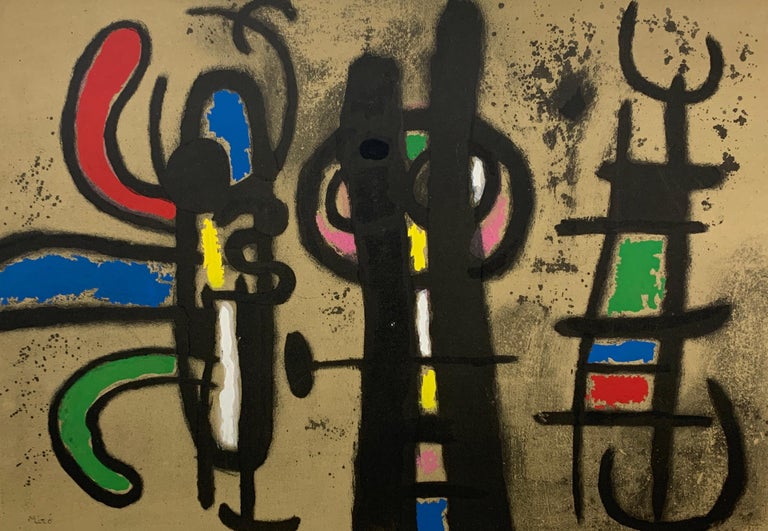 Cartones - Abstract Print by Joan Miró