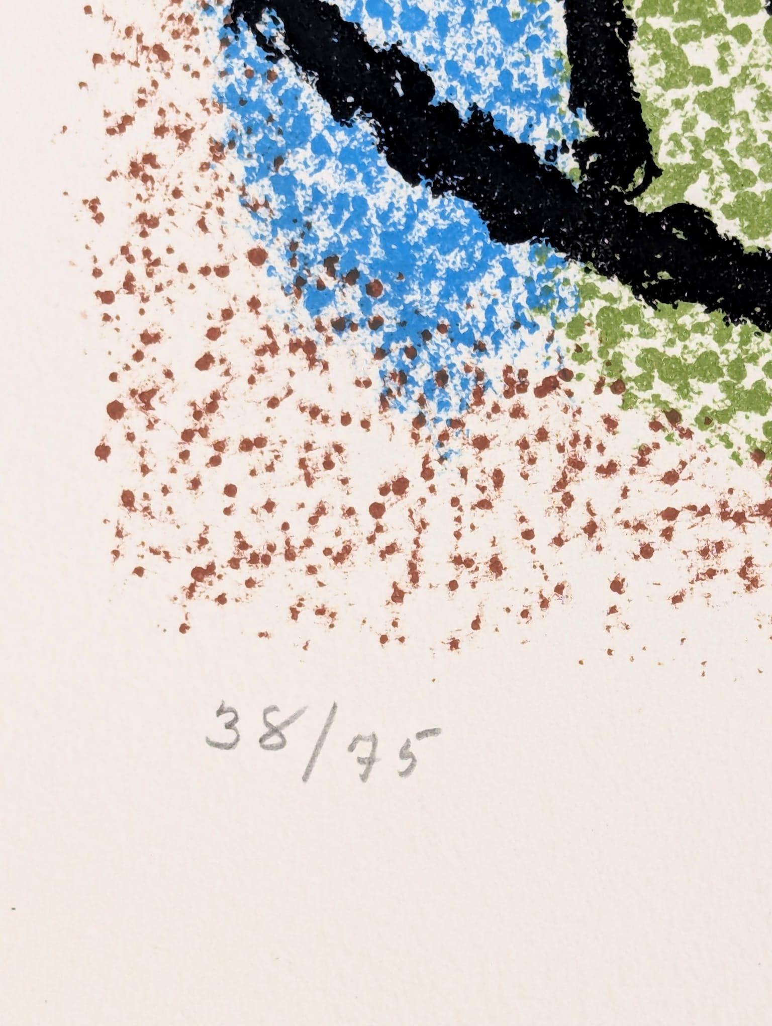Cartones - Beige Abstract Print by Joan Miró
