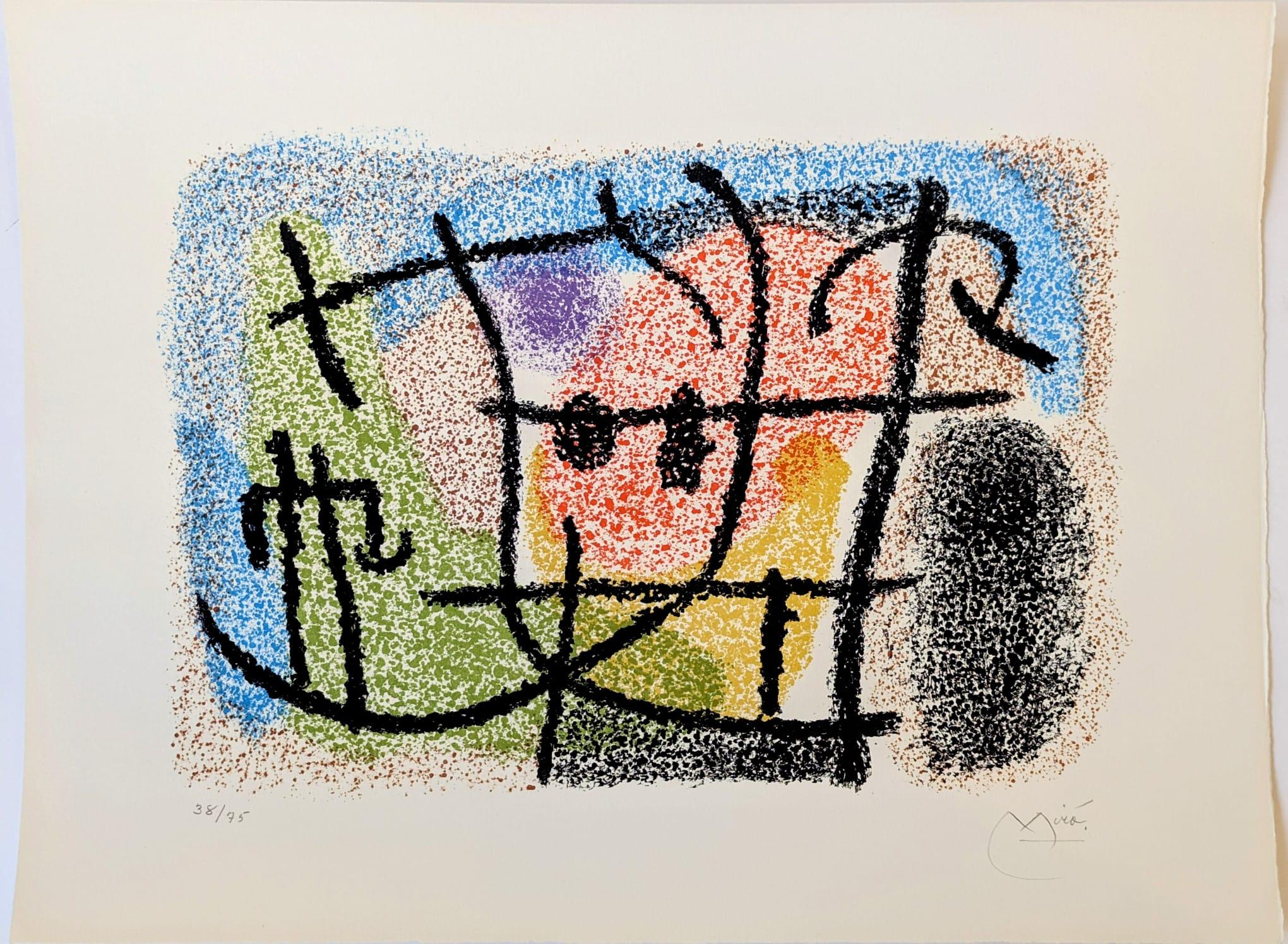 Joan Miró Abstract Print - Cartones