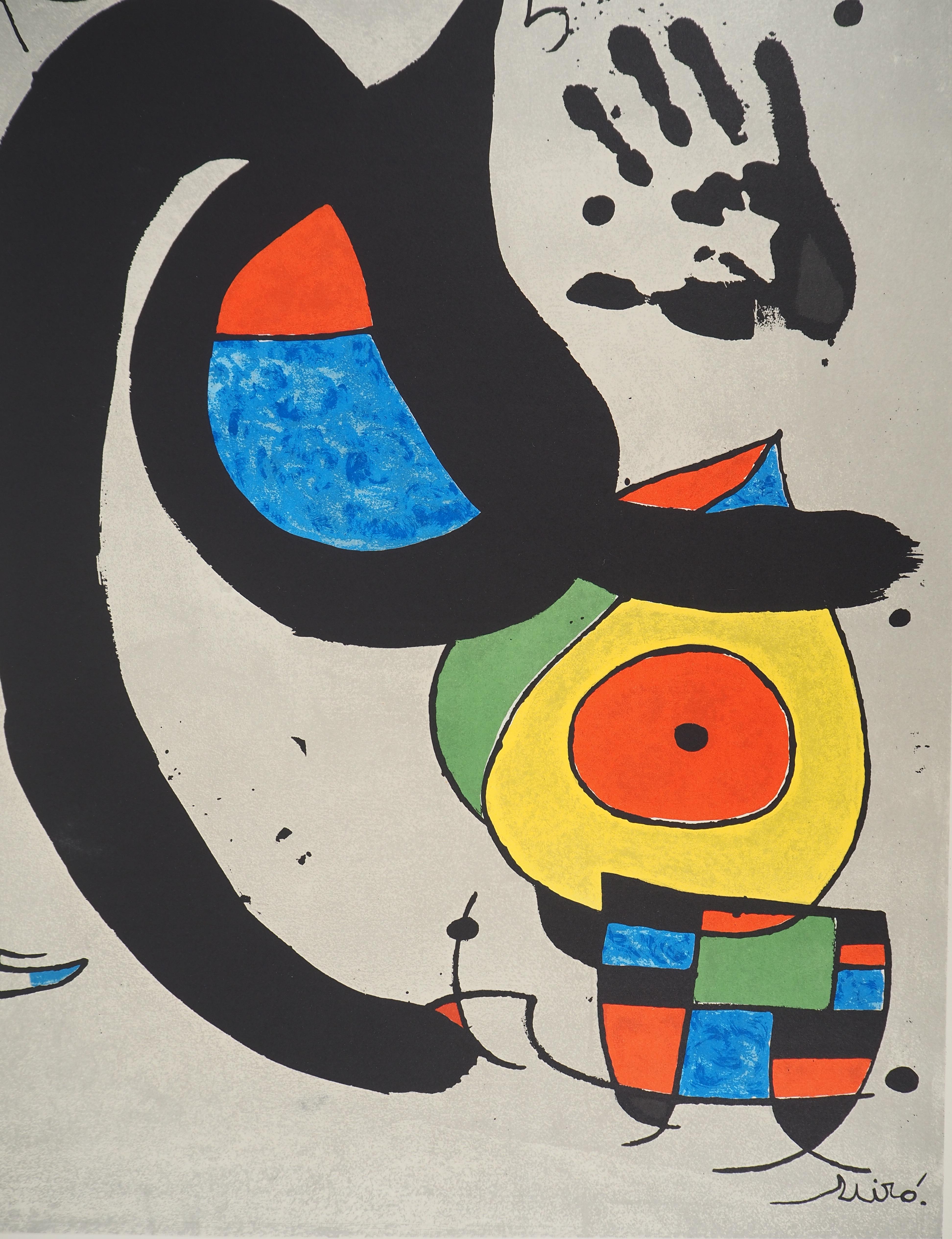 Joan Miro (1893-1983) 
Cat, Small Bird and Black Hand, 1970

Original lithograph
Printed signature in the plate
On vellum 83 x 60 cm (c. 33 x 24 in)

Excellent condition
