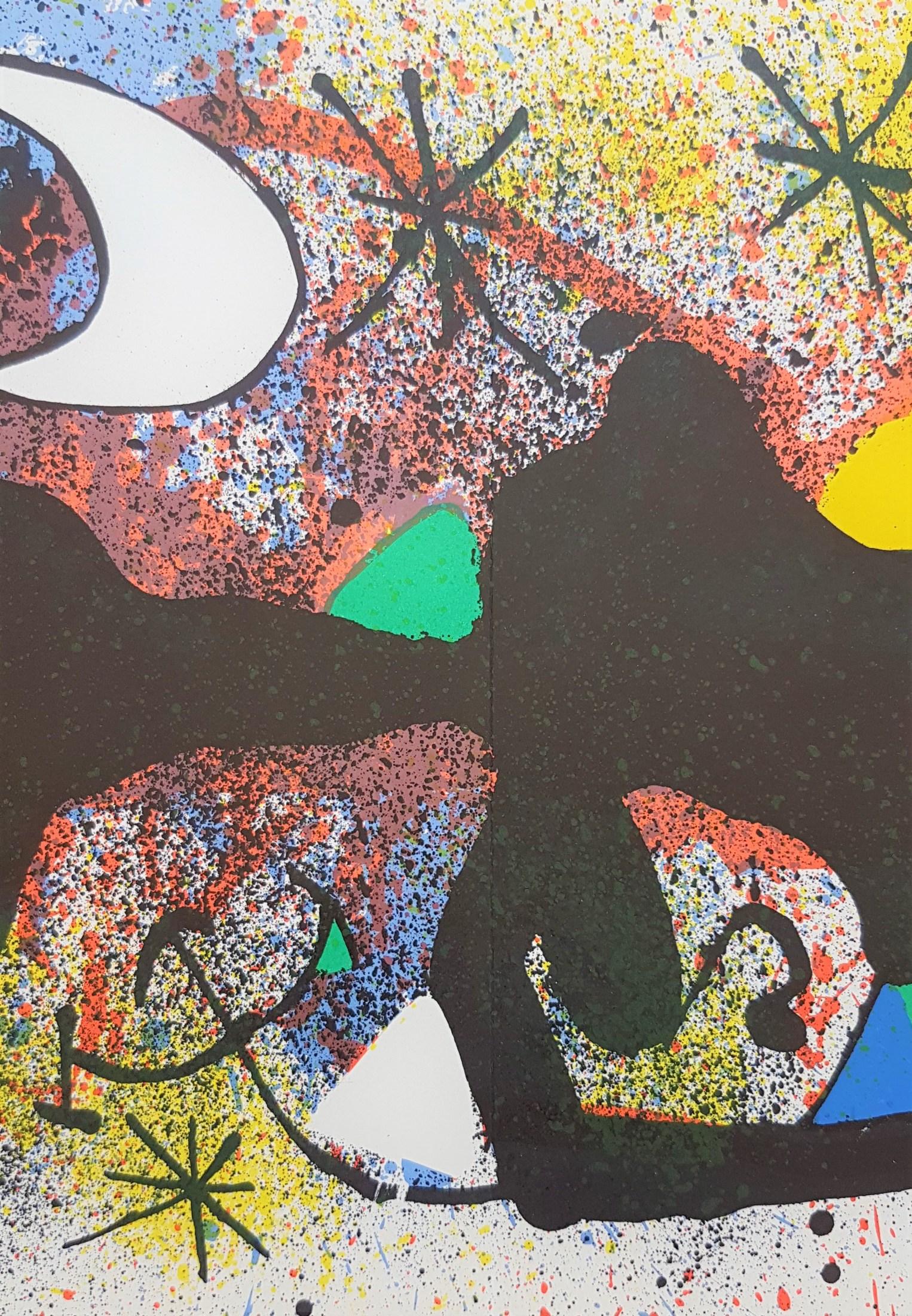 Ceramiques de Miro et Artigas (I) - Beige Abstract Print by Joan Miró