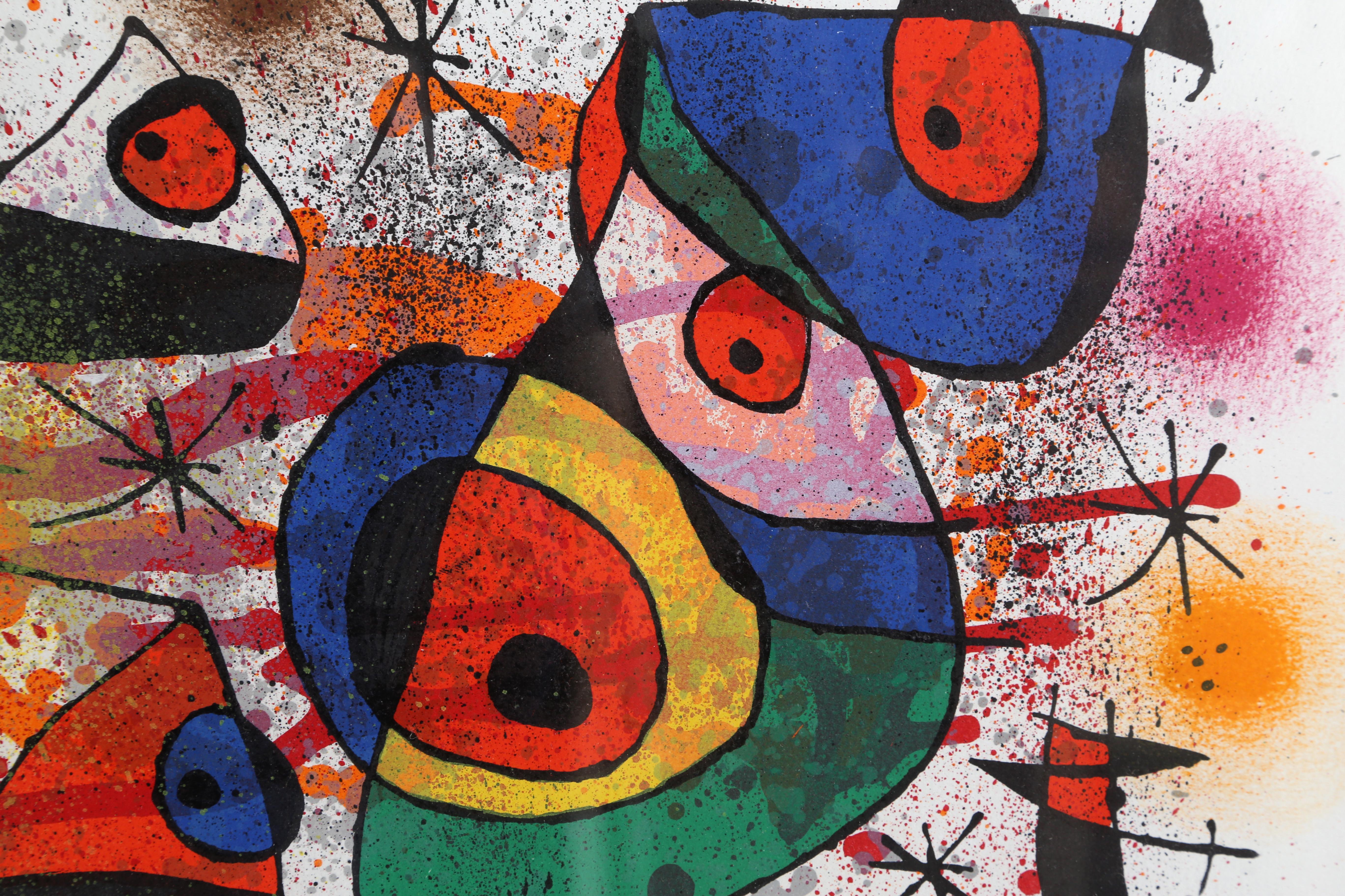 Ceramiques, from Ceramiques de Miro et Artigas (M. 928)  - Beige Abstract Print by Joan Miró