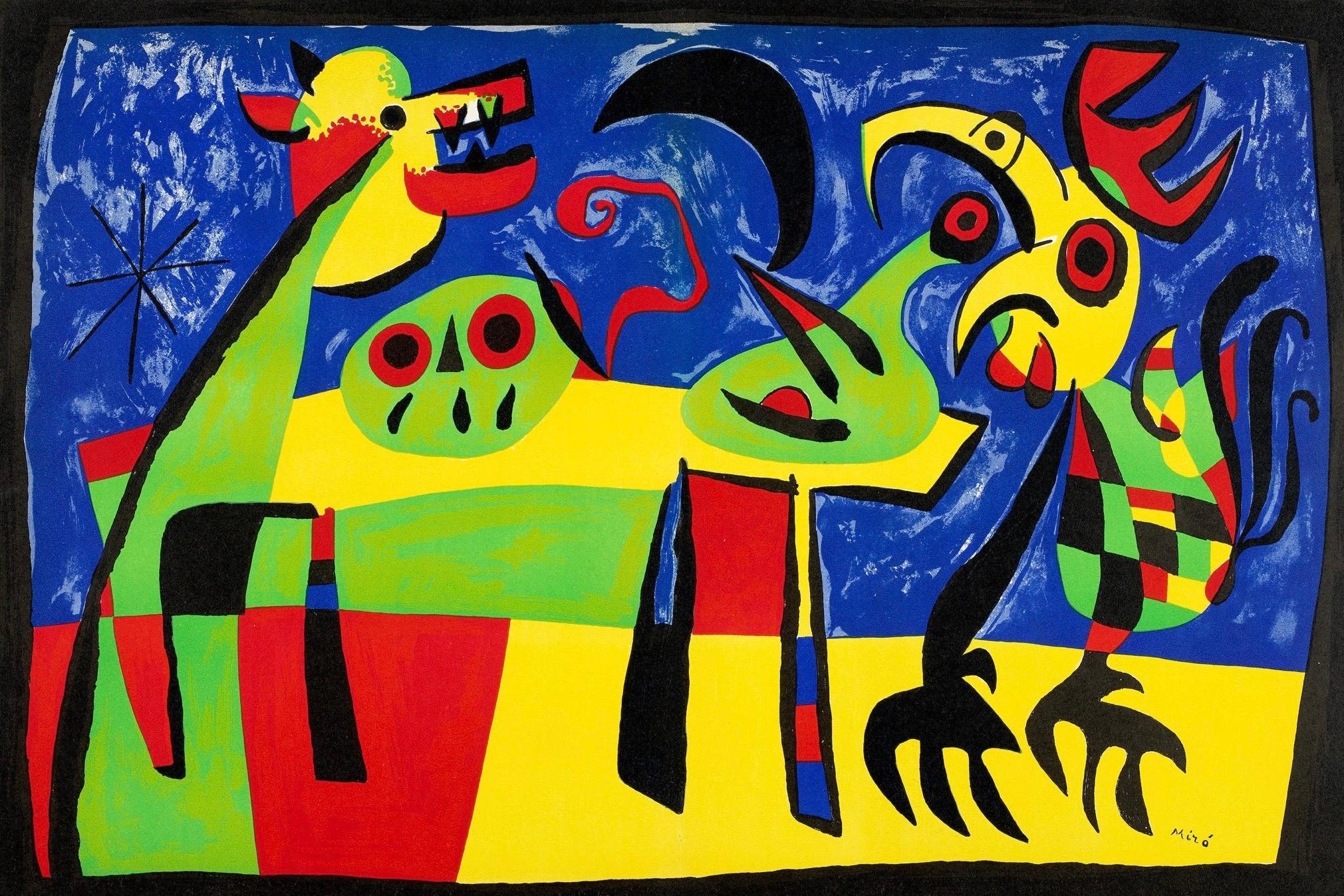 Chien aboyant à la lune (Mourlot 189), Verve: Revue Artistique et Littéraire