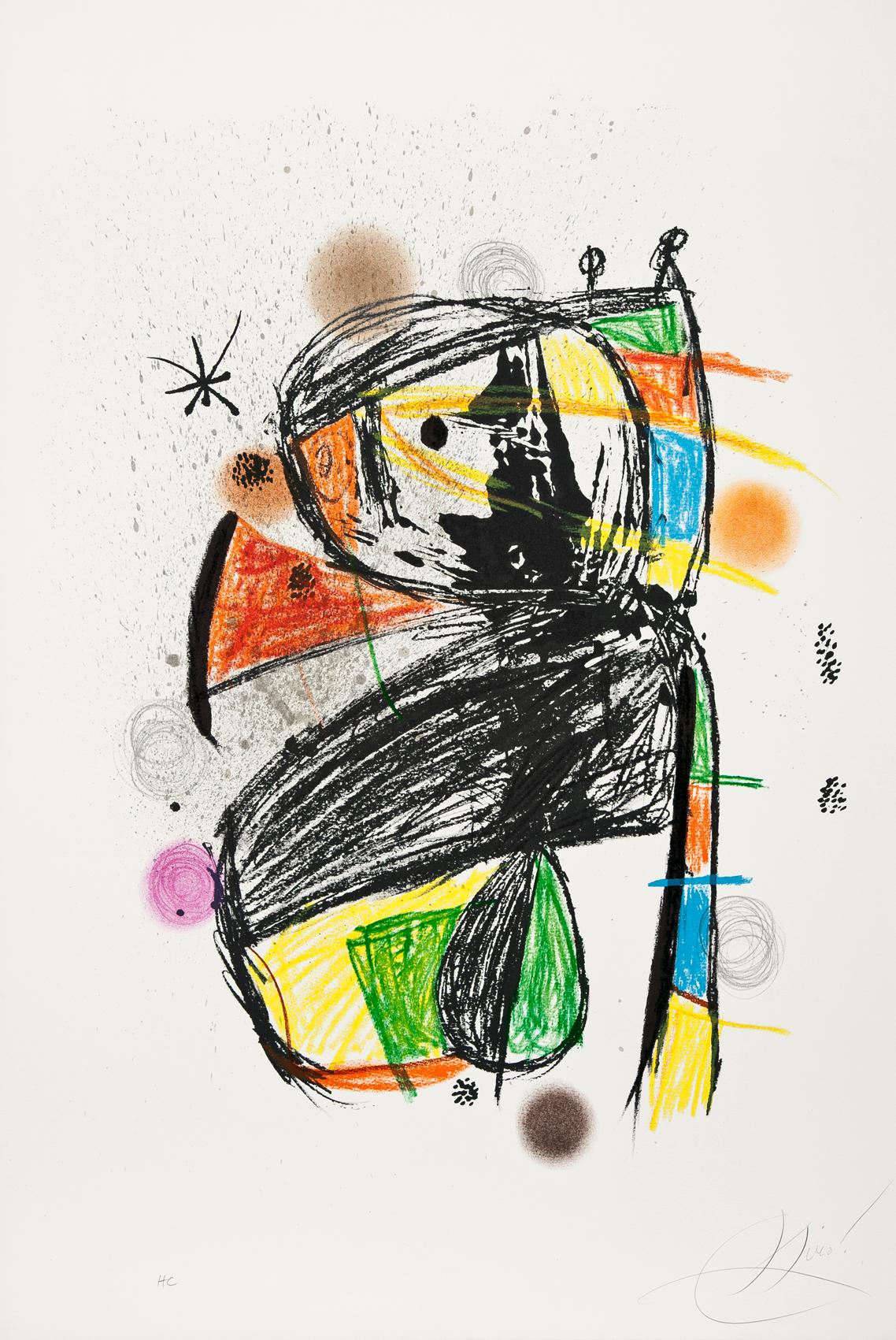 Joan Miró Abstract Print - Colombine effarouchée